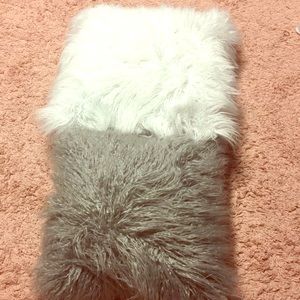Urban Outfitters fuzzy accent pillows
